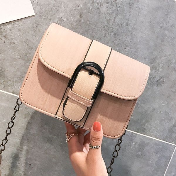 

new cloth pu shoulder square small square fashion simple casual shoulder messenger women's small bag belt women's bag