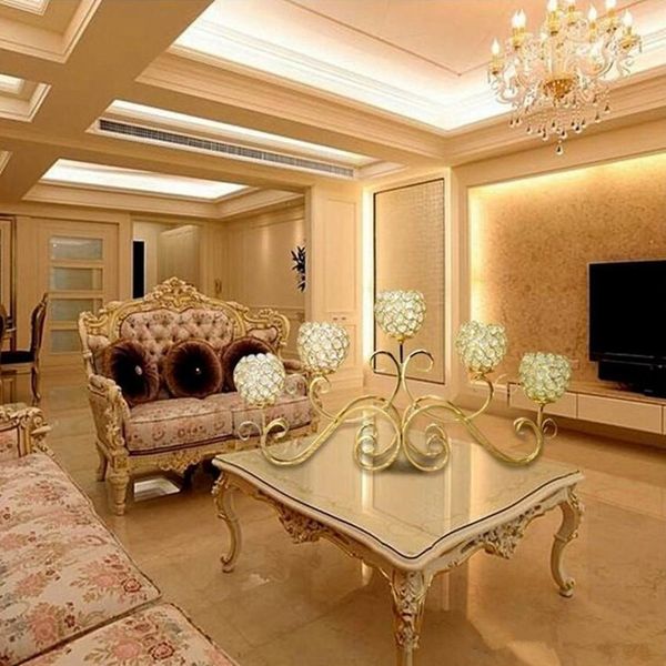 

2020 european stylecrystal candle holder glass candles candleholder wedding ideas romantic home bar party candlestickdecoration ornaments