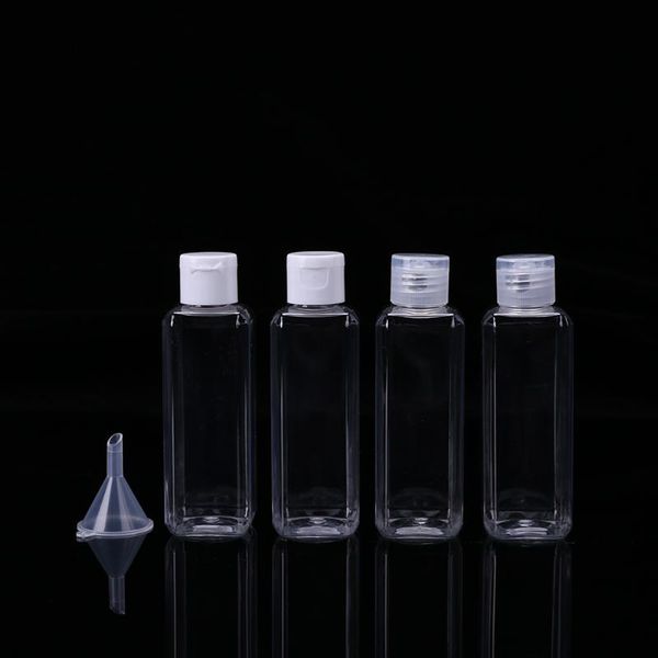 

storage bottles & jars 4pcs split bottle flip 100ml plastic refillable empty containers funnel professional travel points bottling