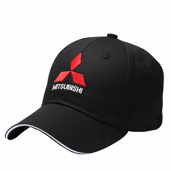 

2020 new season korean embroidered baseball embroidery baseball cap outdoor cotton cap mitsubishi car label hat, Blue;gray