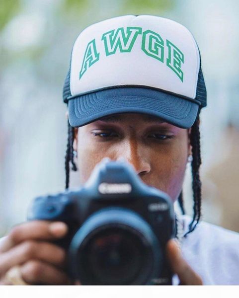 

fashion-awge baseball net cap asap rocky and hip hop street couple cap, Blue;gray