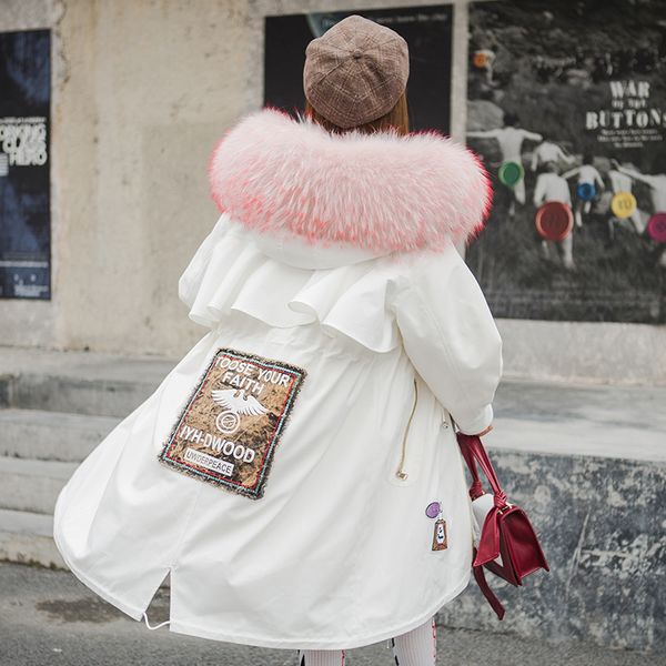 

hooded winter women autumn faux fur coats new fashion warm thicken female real rex fur coats cy677, Black