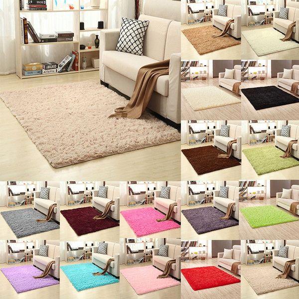 

fluffy carpet living room bedroom rug tie dyeing plush soft pad anti-slip floor door mats water absorption bathroom carpet home