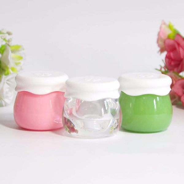 

6 pcs/set 10g cosmetic face cream empty bottles portable travel cosmetic refillable bottles container makeup jar acrylic box