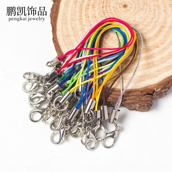 

lcigm accessories polyester rope with lobster buckle diy accessories polyester phone pendant rope with lobster buckle pendant mobile phoned, Silver