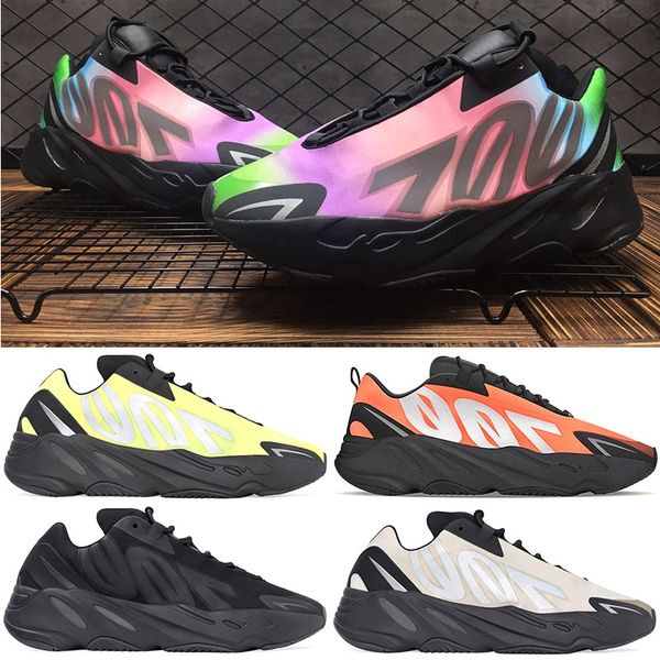 

kanye west 700 mnvn running shoes for men women trainers be true triple black bone phosphor fashion mens sports sneakers, White;red