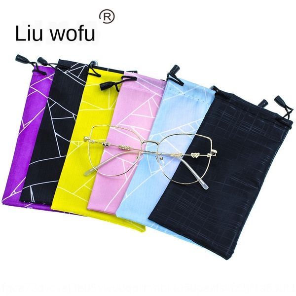 

sun composite cartoon waterproof bag black super cloth sun glasses cloth fine fiber glasses bag, Blue