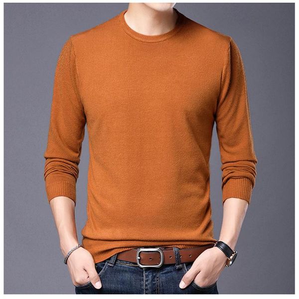 

pllovers business men's low collar sweater new spring autumn solid color fashion slim fit plus size 4xl dropshipping mzm067, White;black