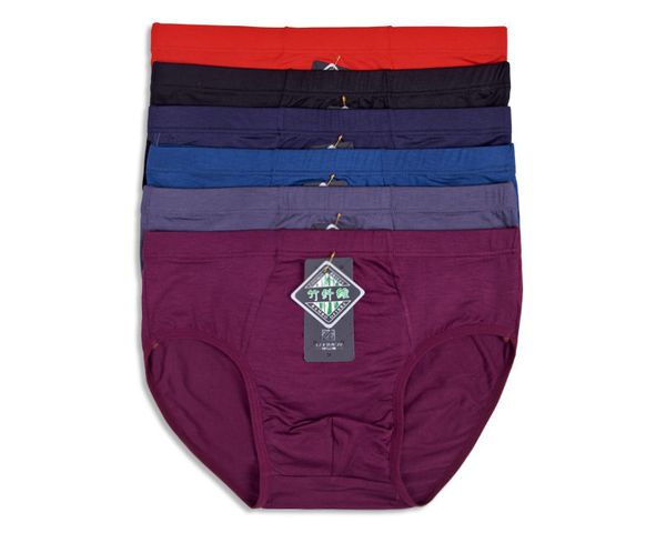 

underpants pure color men's briefs bamboo fiber man underwear angle pants care shorts, Black;white
