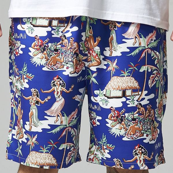 

men's 2020 summer beach pants shorts and new men's beach pants casual fashion printed shorts large size
