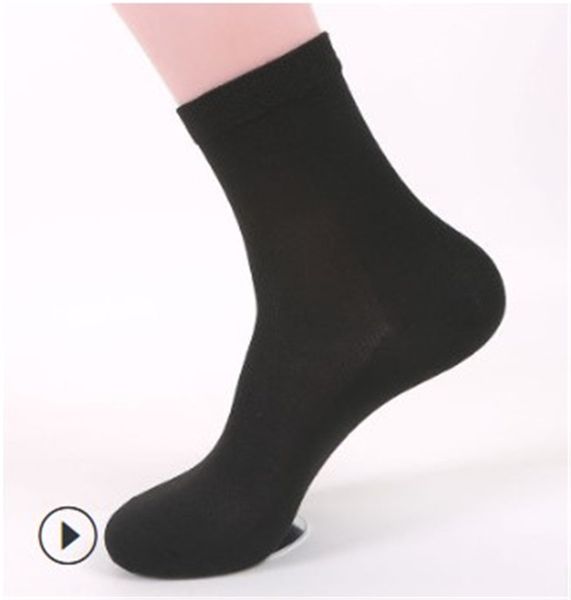 

mens designer solid color socks summer ankle length casual socks mens comfortable and breathable cotton underwear, Black