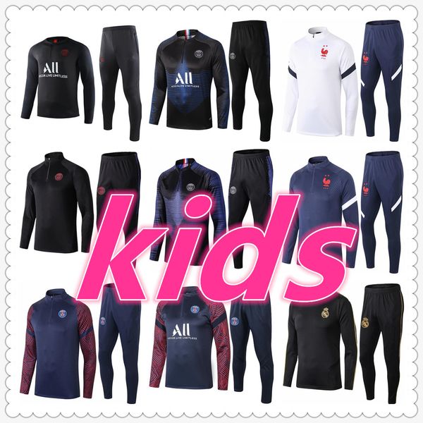 

real madrid tracksuit real madrid jerseys real madrid kids 2020 2021 football kits soccer tracksuit football training suit jacket jogging, Black