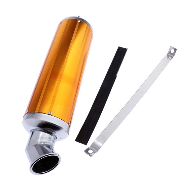 

motorcycle slip on exhaust system muffler pipe universal for 120mm atv dirt bike db killer (golden