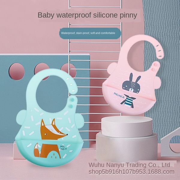 

new baby dining silicone napkin silicone three-dimensional waterproof baby dining bib bib wash-maternal and infant products