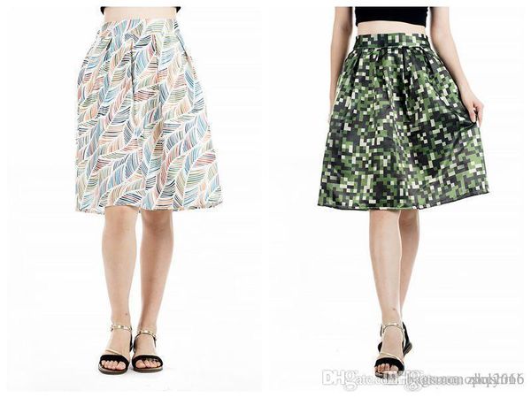 

women skirt dress knee length style hip empire elegant ladies young small fresh pattern printing casual pencil dresses size m l, Black