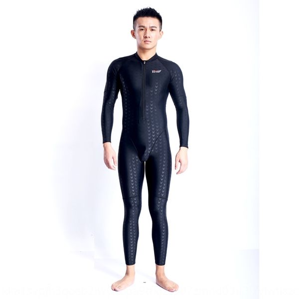 

opi2f hong xing bai ya quick-drying sharkskin body one-piece front zipper zipper nv yong yi men women diving swimsuit sunscreen swimsuit men, White;black