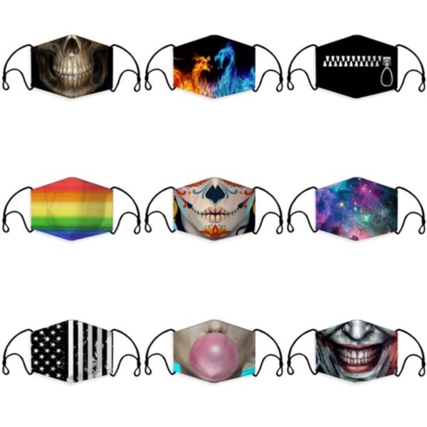 

fashion black cotton face masks adjustable anti dust face mask cotton mouth mask muffle mask for cycling camping travel 100% cottonfy9043#14
