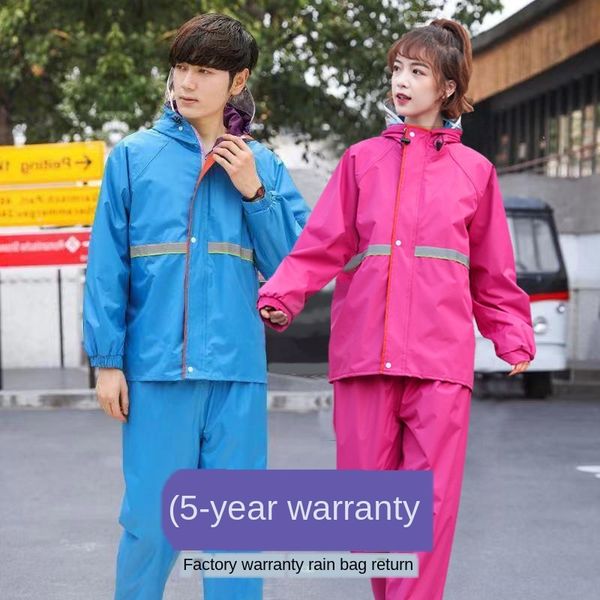 

wb30e плаще и дождь штаны мотоцикл автомобиль светоотражающие полосы электрический автомобиль костюм отражающий полоса одного раскола взросл, Black