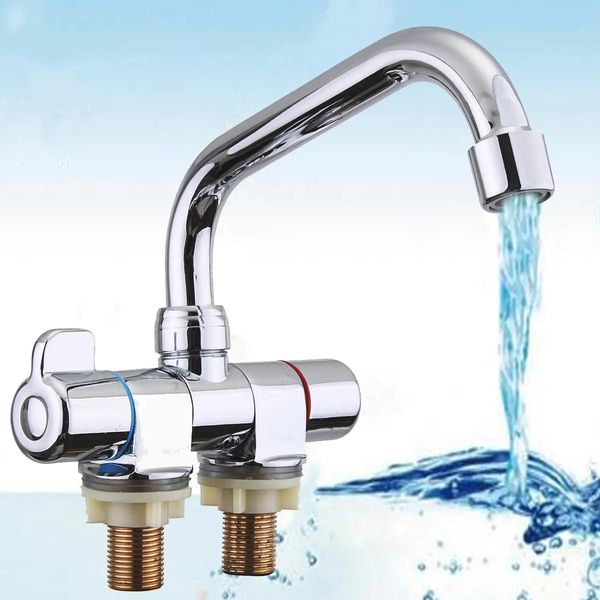 Chrome Caravan Boat 360 Rotation HotCold Water Faucet Tap Kitchen Bathroom BasinHome, Furniture & DIY, Kitchen, Kitchen, Dining & Bar