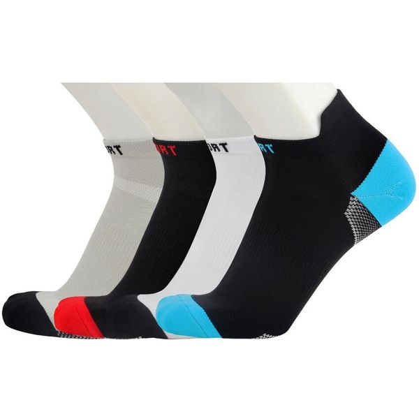 

designer socks men's sports sock terry outdoor short tube elite sock quick-drying running socks fashion stocking cycling socks, Black