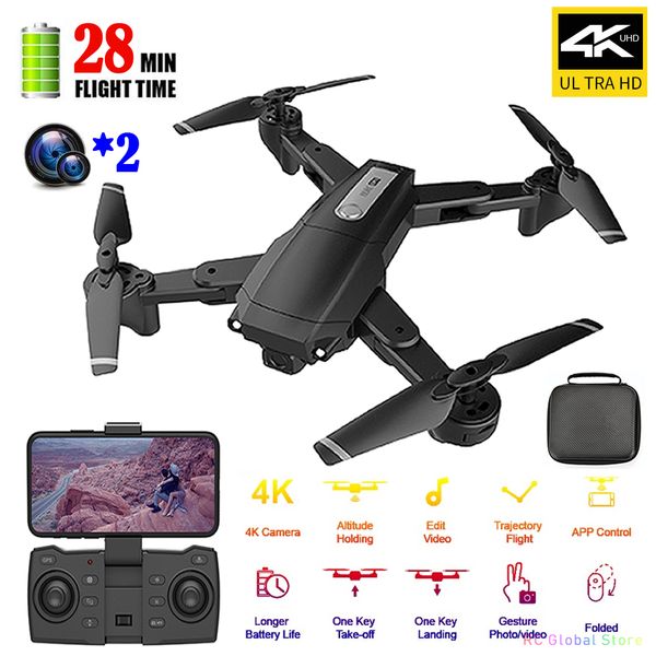 

5g wifi gps rc drone with 4k hd dual cameras wide-angle aerial pgraphy ultra-long life four-axis remote control quadcopter