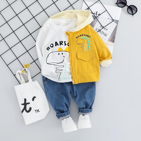 

ребенок baby boy девушка пальто одежда наборы мода 3шт малыши девочка младенец костюм для мальчиков пальто + t рубашка + брюки 1 - 4 y, White