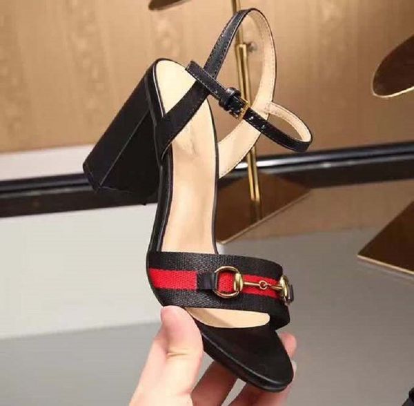 

classics designer woman slippers fashion beach thick bottom slippers luxury alphabet lady sandals leather high heel shoes bag04 sc32, Black