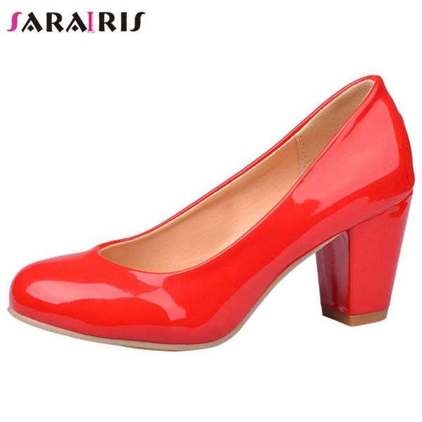 

dress shoes sarairis classic office ladies elegant shallow autumn pumps concise solid color women slip-on high heels woman, Black