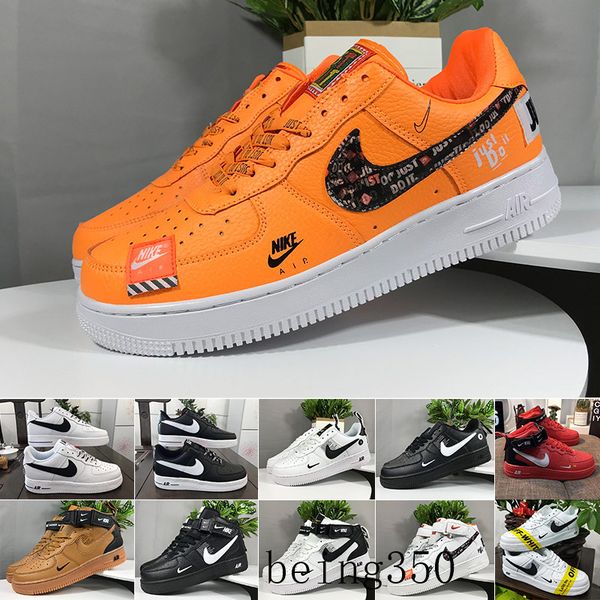 

new white x 1 low forces mca university blue mens running shoes sports fashion designer sneakers air one des chaussures off shoes n6d-k, Black