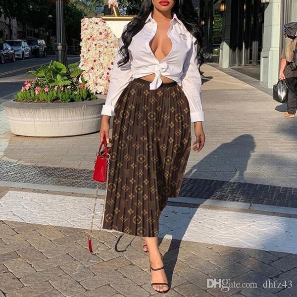 

ladies'long skirt printed graffiti skirt brown short skirt summer bove-the-knee sheath dress new dress dance dress night party mid-calf, Black