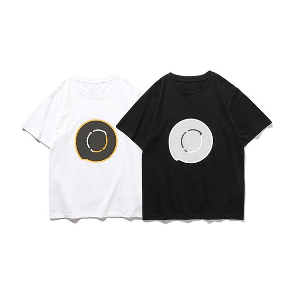 

mens t shirt 2020 men and women letter printed polo shorts sleeve mens casual tees size m-2xl, White;black