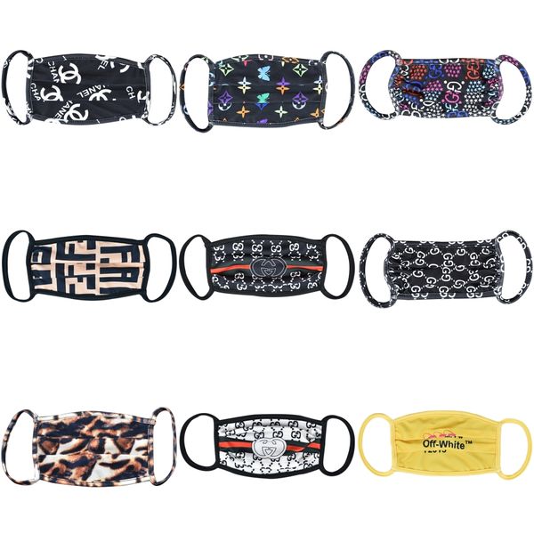 

face mask pm2.5 fold ice silk cotton mask cute cartoon printed student dustproof warm masks#501, Blue;pink