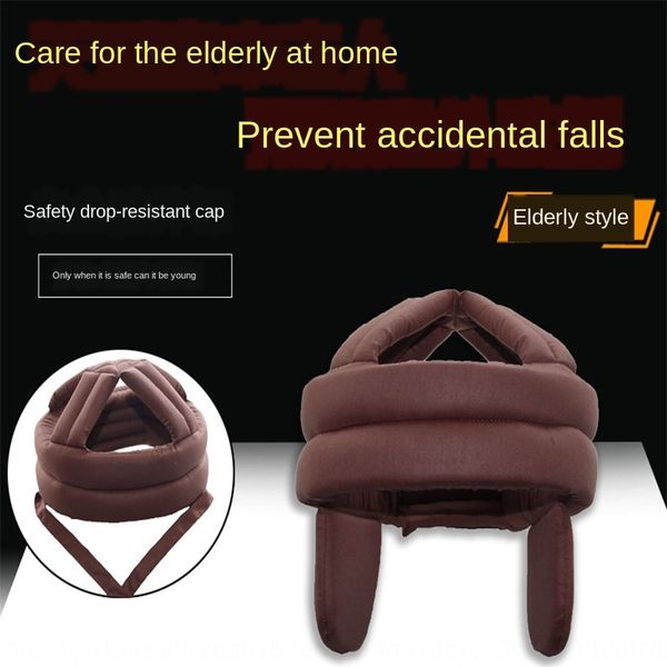 

xjpco thickened protective hat for the elderly fall-proof protective helmet safety helmethead ear protection anti-collision cap home breatha, Blue;gray