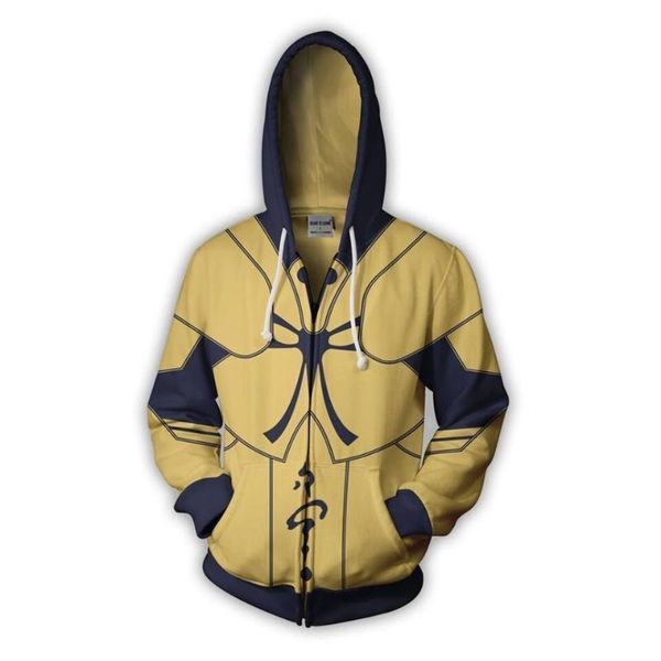 

2020 bgilgamesh 3d printed zipper hoodie fashion sweatshirt men's hooded hoodie brand custom new, Black