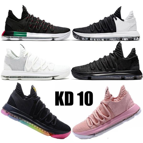 

kd 10 x elite mid kevin durant bhm zoom youth mens basketball shoes university beture designer sneakers multi color numbers blackout trainer