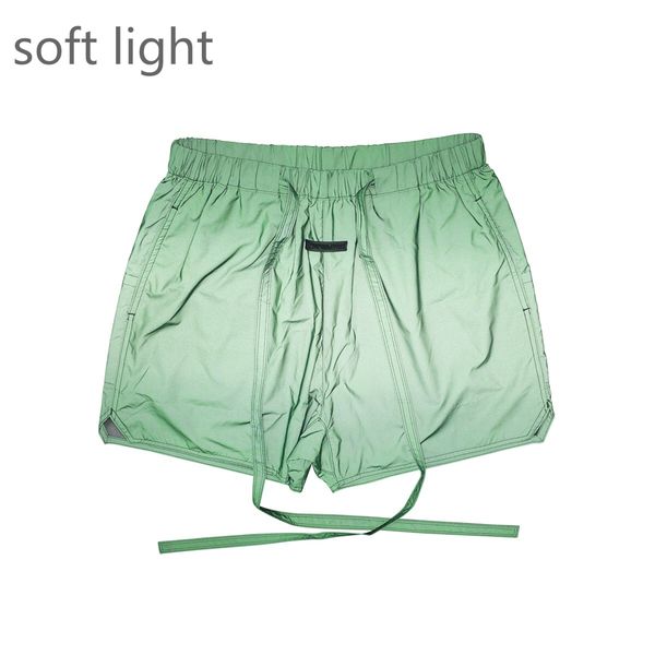 

green nylon shorts mesh lined track shorts streetwear, Black