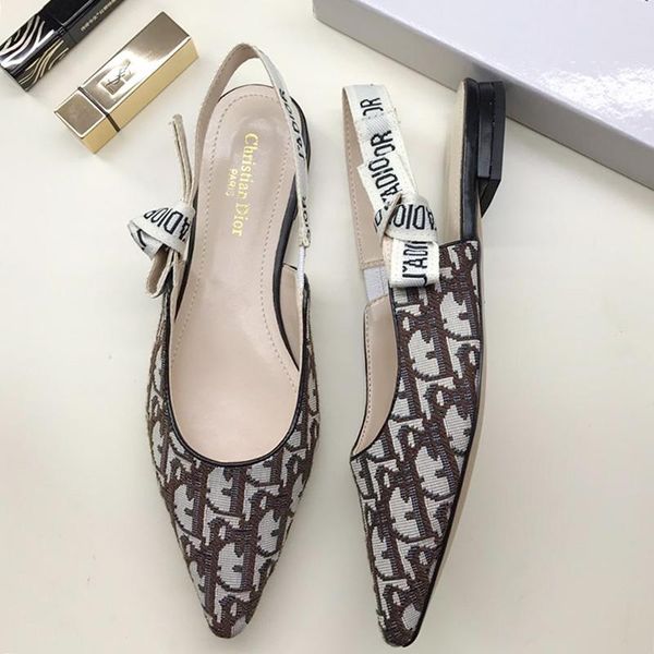 

women pumps shoes flat heel slingback in technical fabric bombas de mujer fashion dress shoes sandals luxury w #22 fashion shoes, Black