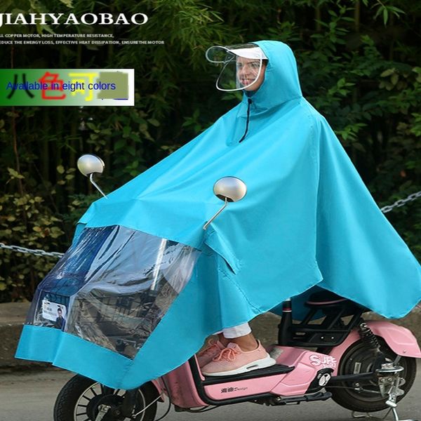 

дождевик автомобиль мотоцикл маска взрослый мужчина и женщина дополнительный толстый плащ для мотоцикла электрического транспортного средств