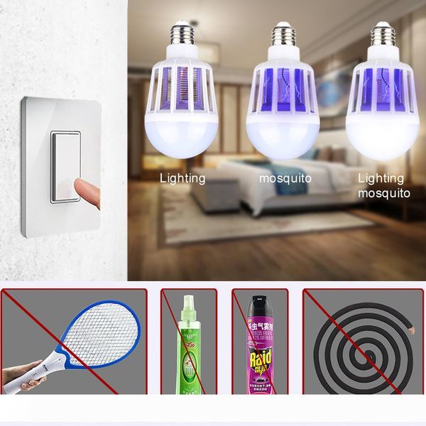 

new environmental protection energy saving led mosquito killer bulb for domestic lighting bug zapper trap lamp insect anti repellen