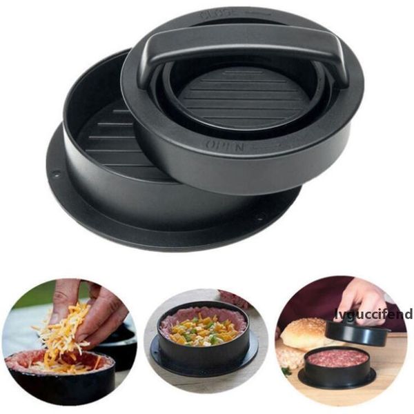 

meat patty mold maker kitchen hamburger press pounder metal machine drop shipping meat stuffers sausage patty machine kitchen tools lxl778
