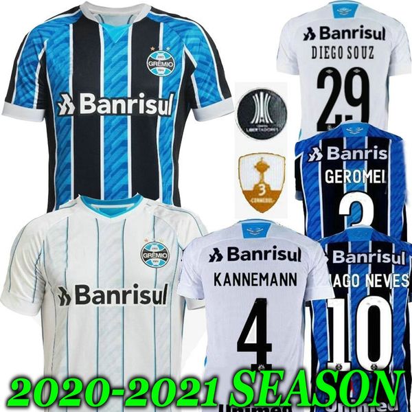 

новый 20 21 гремио паулиста футбол джерси gilchmei топ таиланд гремио камиза де futebol geromel kannemann луан асеведо да сильва 2020 2021, Black;yellow