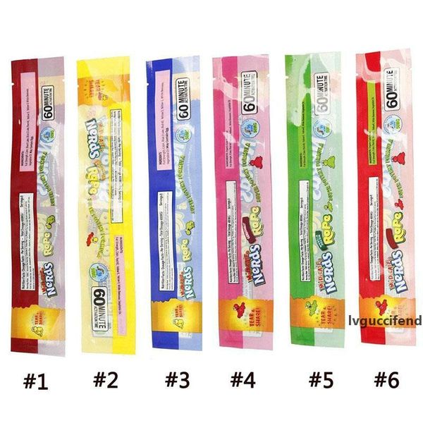 

mix new types medicated nerds rope empty packaging bas nerds rope candy nerdsrope gummy bags three edge sealing bag foil food package yntop