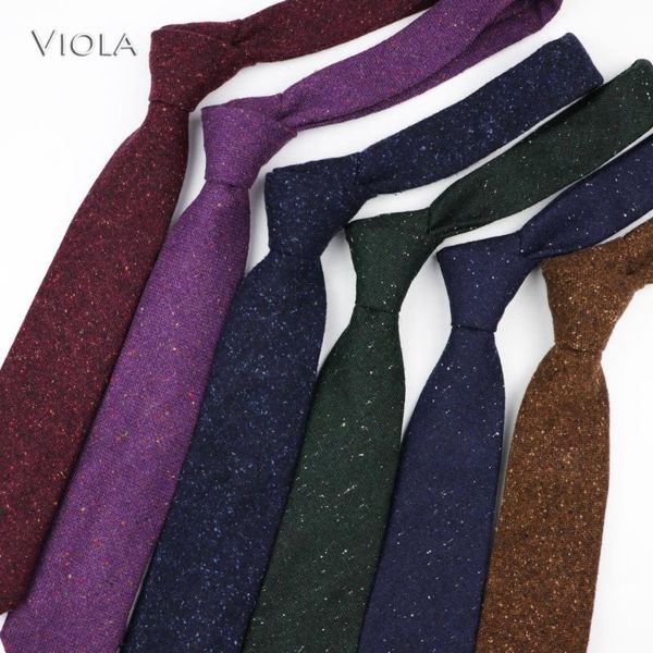 

dark snowy 50% wool necktie 7cm colorful stylish handkerchief neck tie men tuxedo party dinner hankie accessory christmas gift, Blue;purple