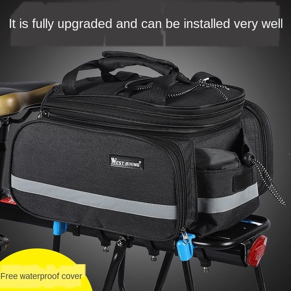 

west rider's self-propelled backpack car riding mountain trunk rear shelf rear car bag storage bag riding equipment
