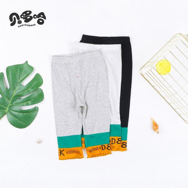 

r1vwz beethoha children's summer capri modal thin girls splicing slim stretch leggings crotch beethoha children's pants summer cap, Blue