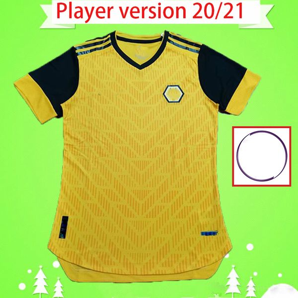 

player version 2020 2021 soccer jersey j.moutinho raul neves podence football shirts dendoncker adama uniform 20/21, Black;yellow