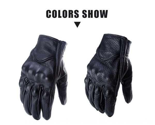 

non-standard genuine leather gloves motorcycle racing cross-country motorcycle gloves genuine leather, Black
