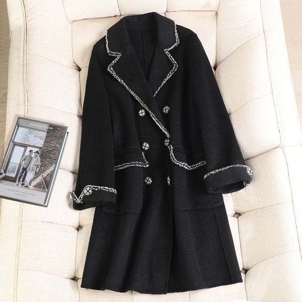 

деловой ком воѬоник длинной еѬ инел 2020 женин длинного овоѬо vintage еѬ, Black