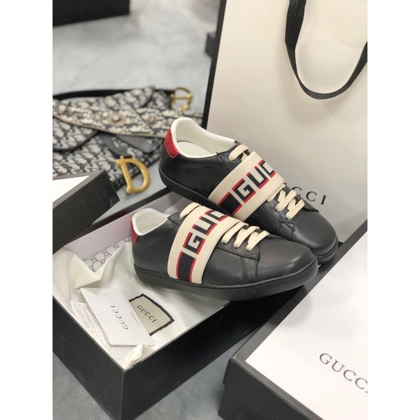 

size 35-45, with original box, low-flat-bottomed ace embroidered sneakers, r brand casual sneakers, stylish flat-bottomed aa