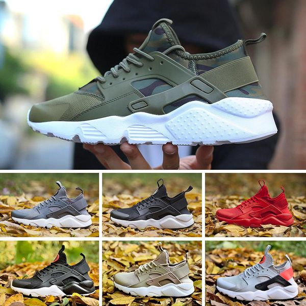 

2020 huarache 4 iv ultra running shoes for men women all red whtie huraches mens trainers hurache sports sneakers 36-46